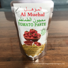 Pasta de tomate 100% pura em bolsa de 70g sem aditivo